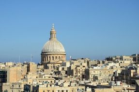 panorama of a city in Malta