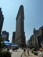 cityscape of Flatiron Building in New York, United States