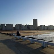 Sea Beach in Oostende ,Belgium