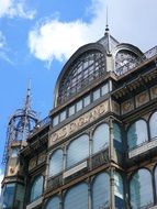 Musical Instruments Museum, detail of Building, belgium, Brussels