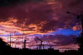 night sky in autumn