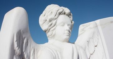 angel statue in european cemetery