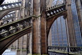 gothic pillars of the cologne cathedral