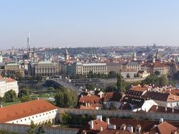 Panorama view of Prague