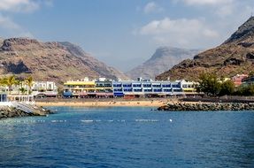 Landscape of Canary Islands coast, spain