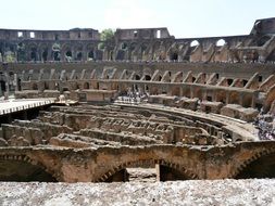 historical colosseum in rome