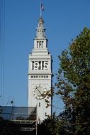 Clock Tower in the port of California