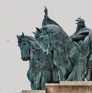 Horses Bronze Statue
