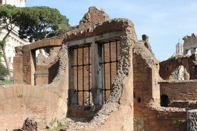 brick ruins of the old city