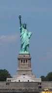 blue statue of liberty in new york