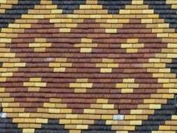polychrome roof of hotel de dieu