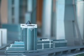 New city in Moscow as a 3D model