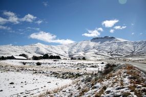 mountains in the snow on the eastern cape