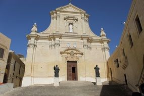 Mediterranean catholic Church of Saint Nicholas, Malta, valletta