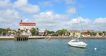 view from the water of the city of St. Augustine