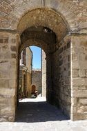 arched doorway in a house in italy