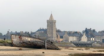 Old Ship On The Beach