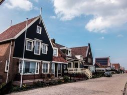 rural street in the netherlands