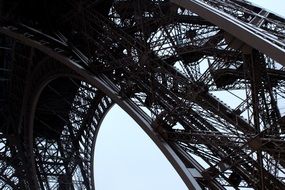eiffel tower in detail close-up
