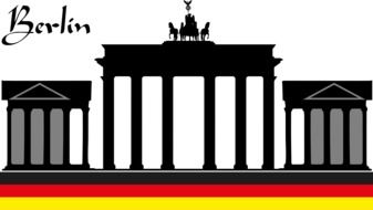 clipart of the Brandenburg Gate