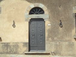 engraved front door