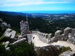 castle ruin in Portugal