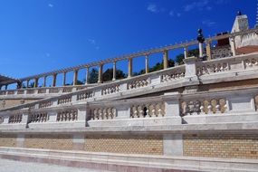 Castle Garden Bazaar in Budapest at blue sky background