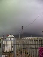 fog above countryside, South Africa, Cape Town