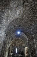 brickwork on the walls in the church