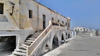 building on the sand on an island in africa