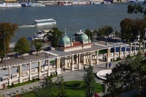 castle Garden Bazaar building in Budapest