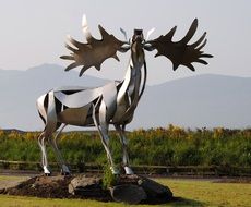 Irish Deer Metal Monument