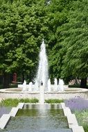 Water and fountain in Park