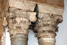 top of the column in the mosque