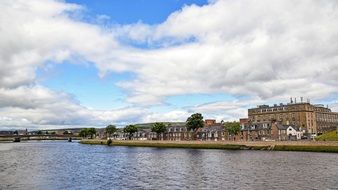 houses near a river in scotland