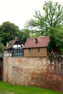 Germany dormer buildings in countryside