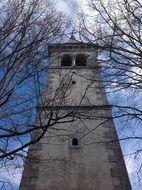 tower of a church building in Slovenia