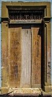 old wooden door in the house