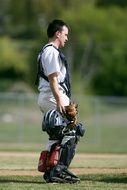 green field player in baseball