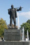 Pstrowski statue in Zabrze, Poland