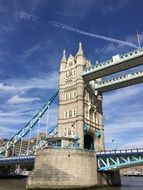 part of tower bridge in london