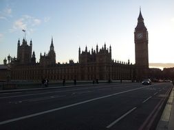 Big Ben and Westminster palace at evening, uk, england, London