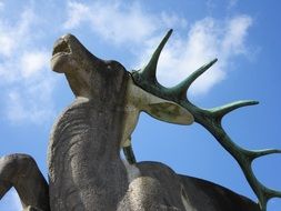 sculpture of a deer in Baden-Baden