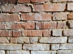 rough brick wall close up