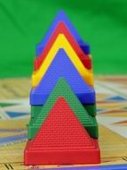 Colorful pyramids game