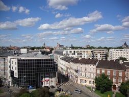 aerial view of the old town of krakow