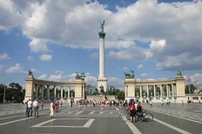city ​​square in budapest