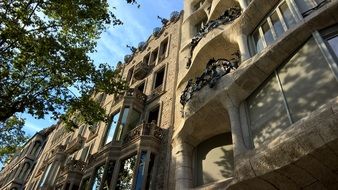 architectural building in barcelona