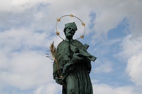 historical stone statue in prague