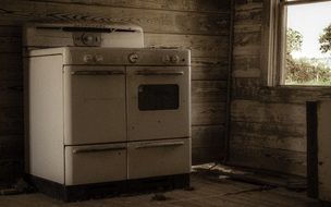 Old kitchen in abandoned house